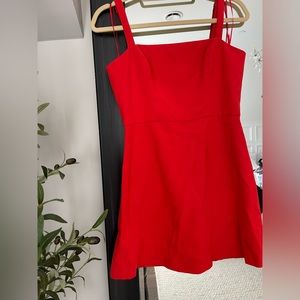 Red French Connection mini dress